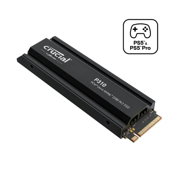 Disco Duro SSD Crucial P310 4TB 3D NAND Flash PCIe Gen 4 x4 NVMe M.2 con Heatsink