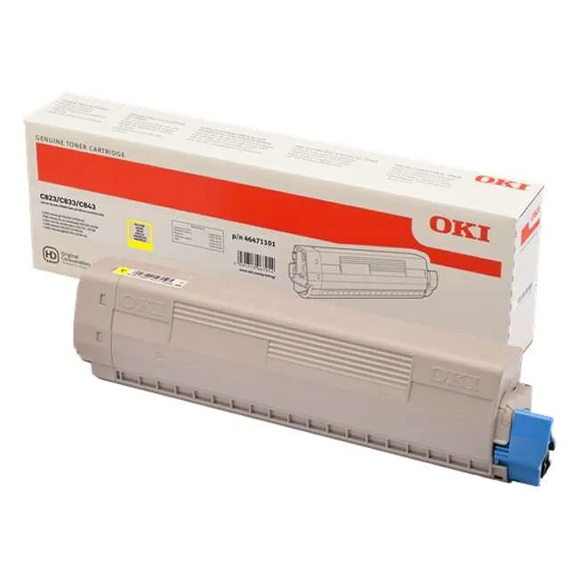OKI C823/C833/C843 Amarillo Tóner Original - 46471101