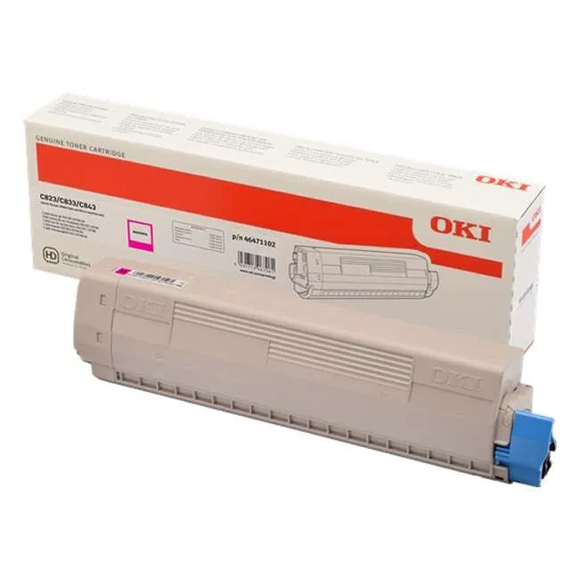 OKI C823/C833/C843 Magenta Tóner Original - 46471102