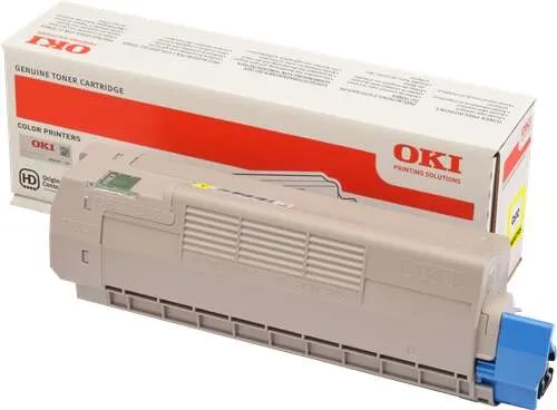 OKI C612 Amarillo Tóner Original - 46507505