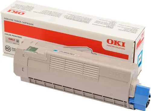 OKI C612 Cyan Tóner Original - 46507507