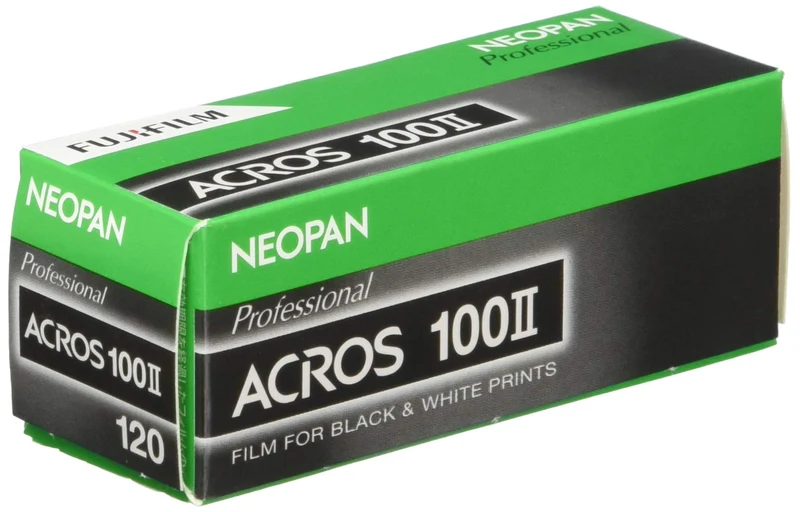 FUJIFILM Neopan 100 ACROS II 120 Black-and-White Film, 12 Exposures