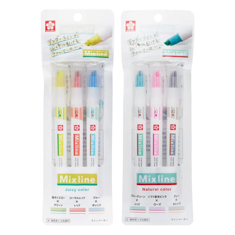 Sakura Craypas Fluorescent pen Mixline Mixline 6color set VUK-T6