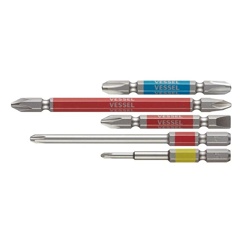 VESSEL 40V Rigid bits double-headed +2/-6×65 +2×110 +3×65 single-headed +1×65 +2×100 5-pce set GS5P-01
