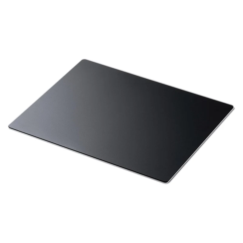 Sanwa Direct Glass Gaming Mouse Pad Large Toughened glass 50 x 40cm 3mm 9H hardness Black 200-MPD034BK-L