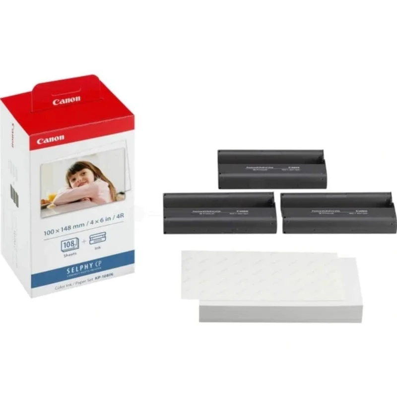 Canon Color Ink Cassette Paper Set KP-108IN 3115B001