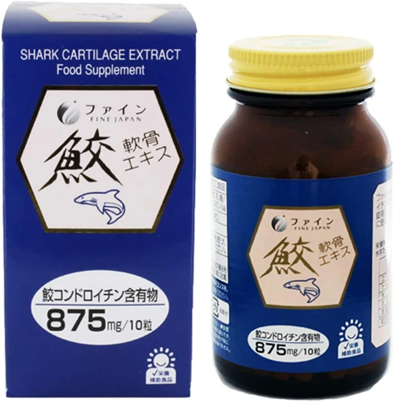 FINE JAPAN Shark Cartilage Chondroitin, Sụn Cá Mập, Bone and Joint Supplement