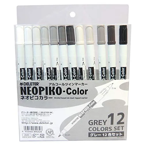 Deleter Neopico Grey color 12 Color Sets