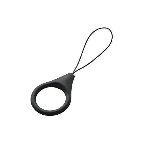 ELECOM Silicone Ring Strap prevent fingers from slipping Black P-STF01LBK