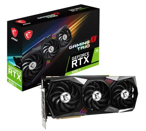 MSI NVIDIA GeForce RTX 3090 Ti Gaming X Trio 24G GDDR6X Graphics Card