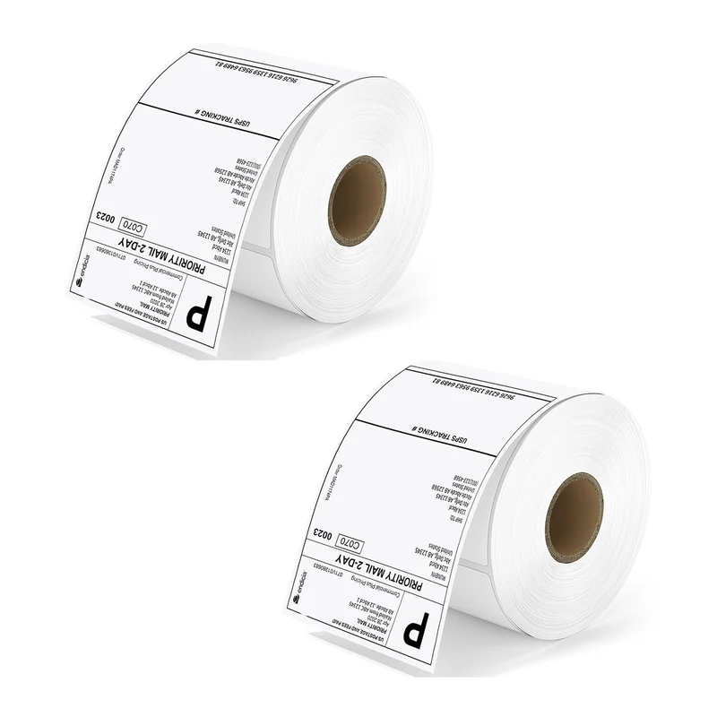 MUNBYN 4" x 6" Versandetiketten Kit auf Rolle für Paketversand