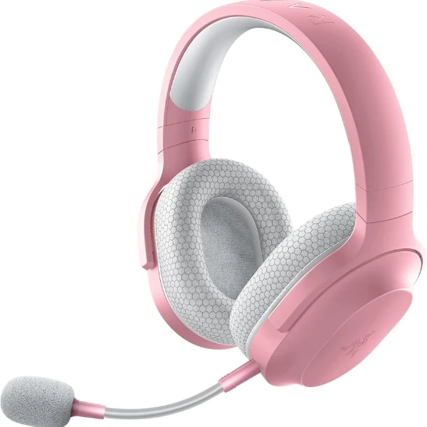 Audífonos Gamer Inalámbricos Razer Barracuda X - Drivers 40mm - Bluetooth 5.2 - Micrófono HyperClear Cardioid - USB Tipo C - Rosado - RZ04-04430300-R3U1