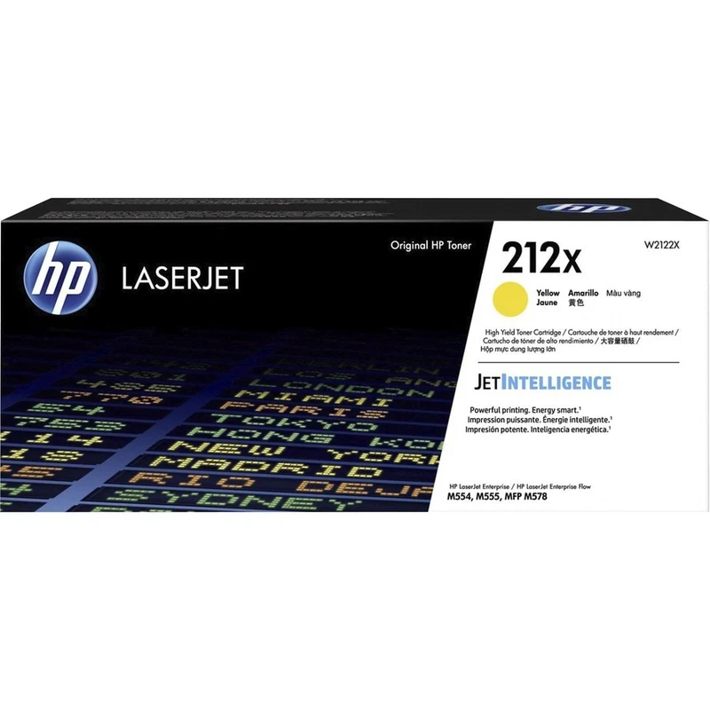 Tóner HP 212X Amarillo Alto Rendimiento