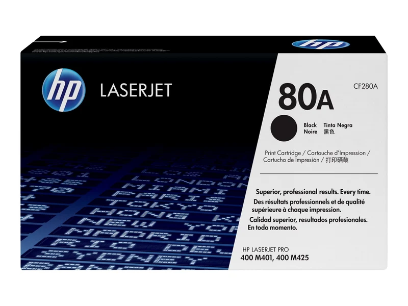 Tóner HP 80A (CF280A) Negro