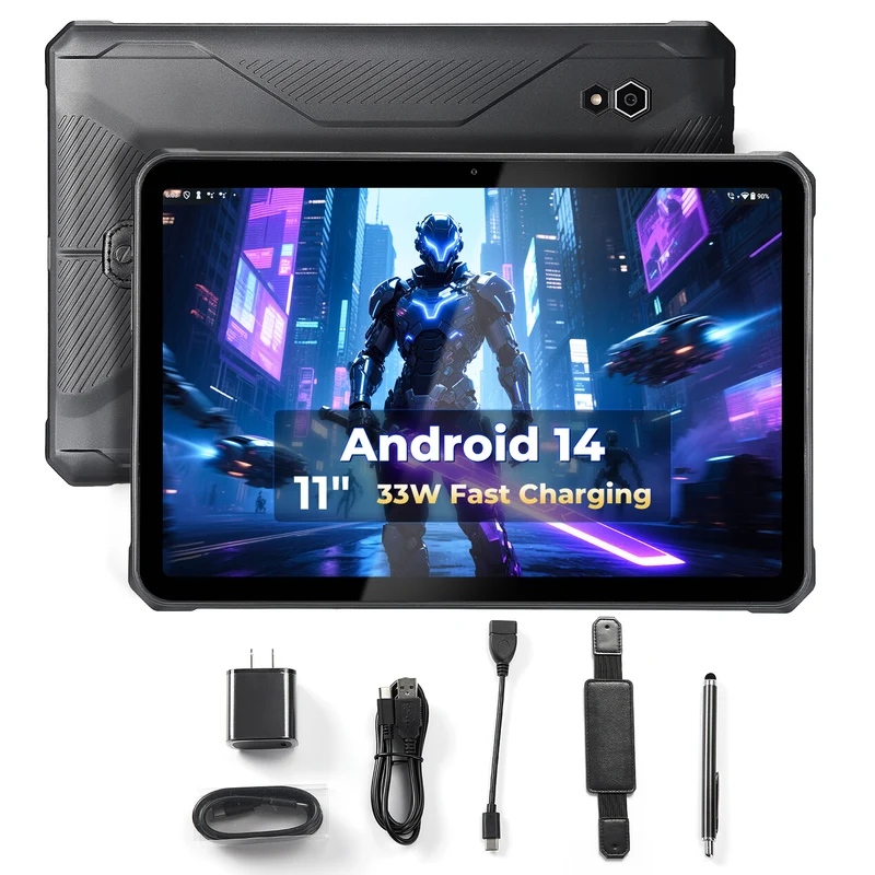 MUNBYN ILT02 robustes Android Tablet für Feld- und Lagerarbeit