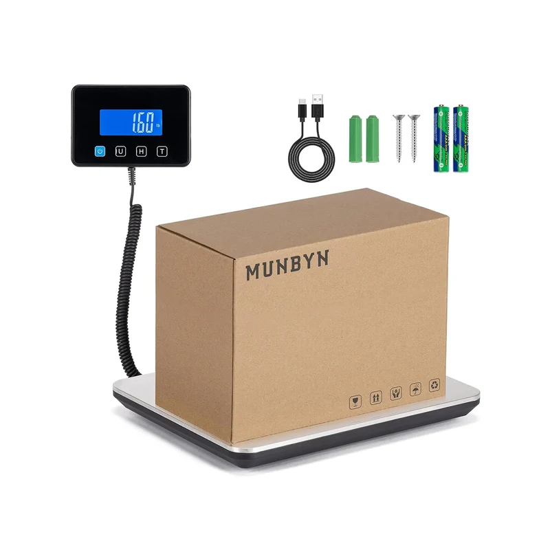 MUNBYN IPS03 200kg digitale Paketwaage für schwere Pakete