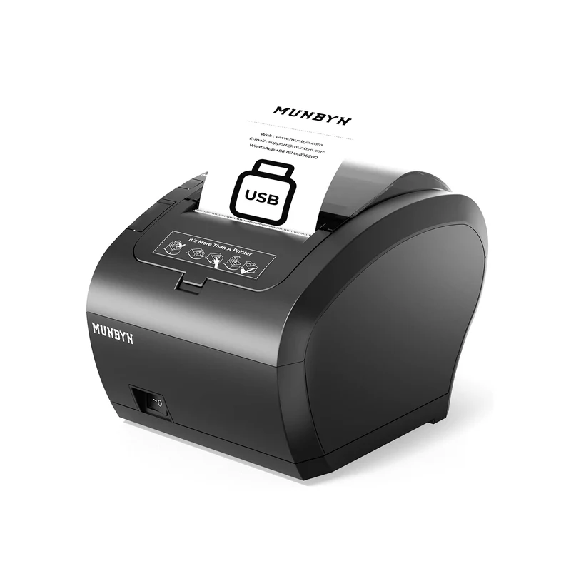 MUNBYN P047U 80mm USB Bondrucker für Restaurants und Geschäfte