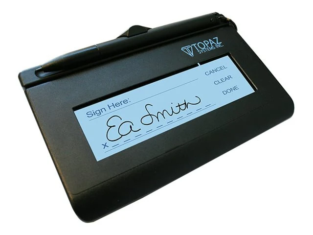 Terminal de Firma Topaz SignatureGem LCD1x5 T-LBK462-HSX-R