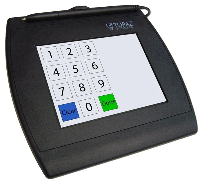 Terminal de Firma Topaz SigGem Color 5.7, T-LBK57GC-BBSB-R
