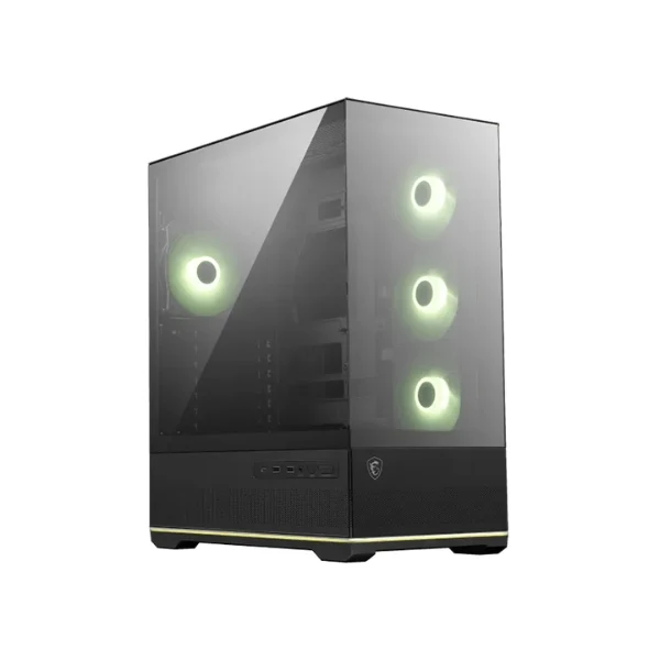 Case MSI Gaming MAG PANO 110R PZ - Mid Tower - ATX/Micro-ATX/Mini-ITX - 4x Fan 120mm ARGB - Vidrio Templado Panorámico 270° - USB Type-C - Negro - 306-7G28R21-JA4
