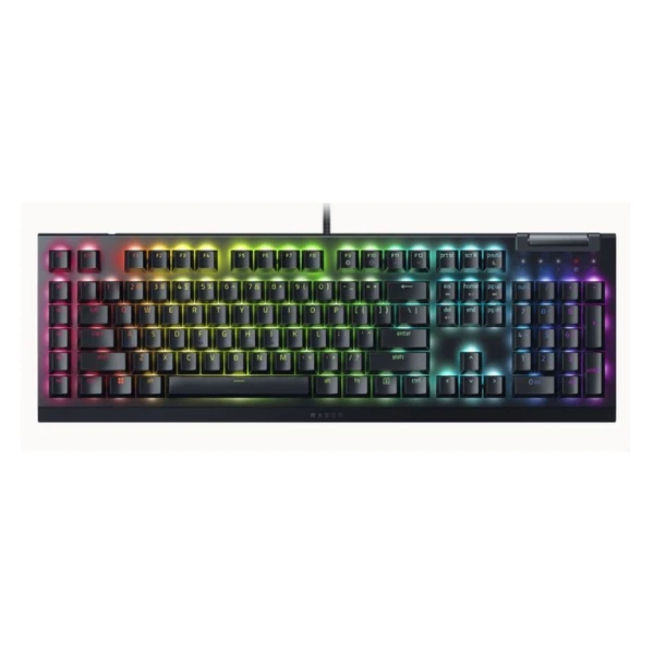 Teclado Gamer Razer BlackWidow V4 X Mecánico - Español - USB - Razer Chroma RGB - Switches Mecánicos Razer - Negro - RZ03-04702800-R3U1