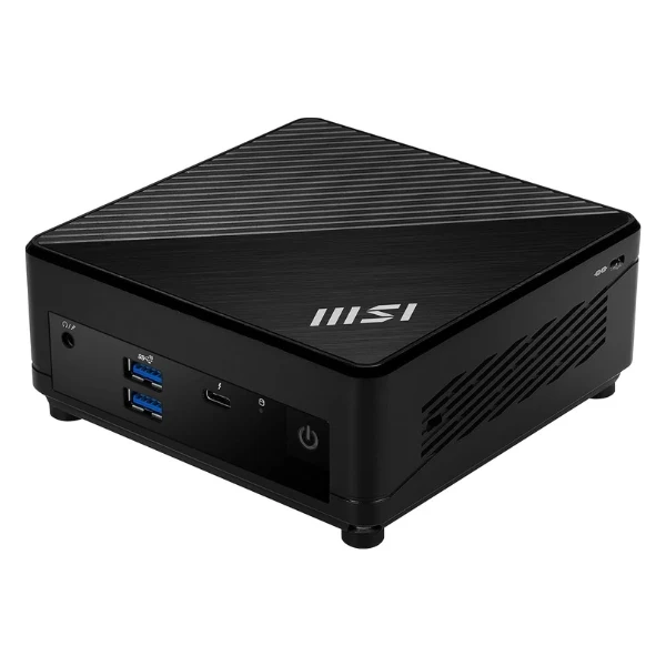Mini PC MSI Cubi 5 12M-086BUS - Intel Core i3-1215U 12ª Gen - Memoria Máx. 64GB - 2 Ranuras SSD Hasta 4TB - Soporta 3 Monitores 4K - 4x USB 3.0 - HDMI - DisplayPort - WiFi - Bluetooth 5.3 - Negro