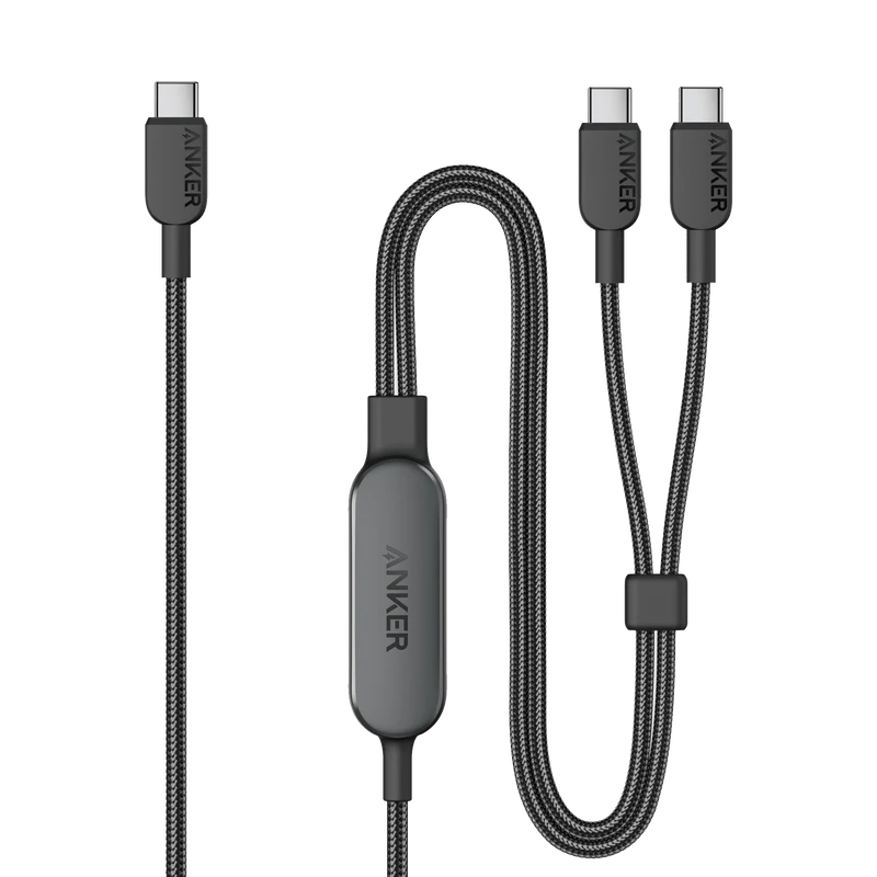 Hub USB-C Anker 4 ft. 2-in-1 USB-C to USB-C Cable 140W
