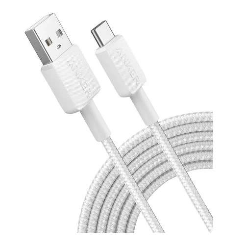 Cable Anker 322 PowerLine USB A to USB C Fast Charging 10ft Blanco