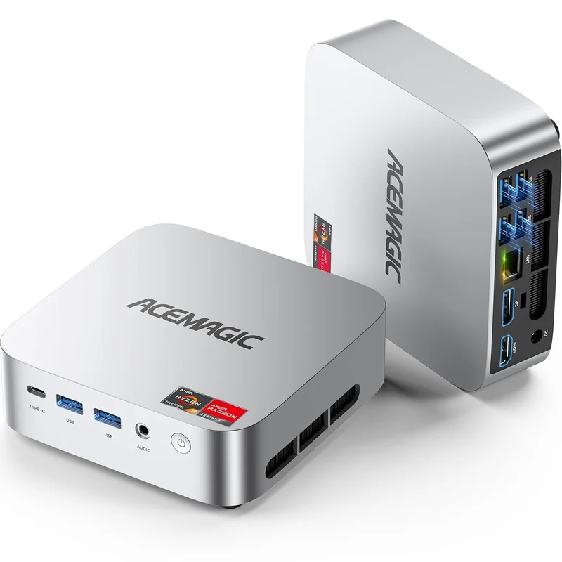 Mini PC Acemagic K1 8 GB RAM 256 GB SSD, con AMD Ryzen 7330U y Windows 11 Pro