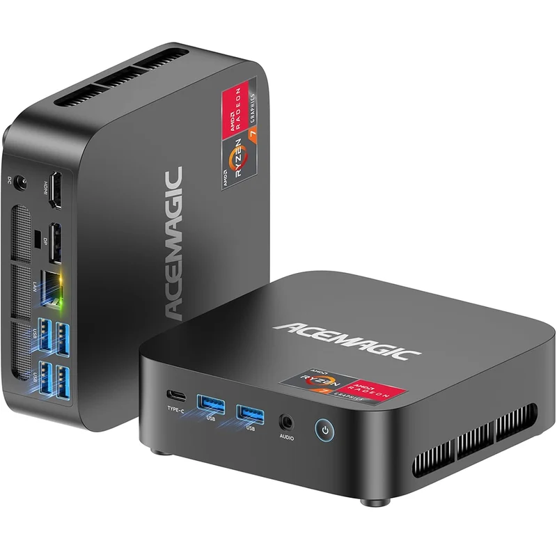 Mini PC Acemagic K1 16 GB RAM 512 GB SSD, con AMD Ryzen 5 7530U y Windows 11 Pro