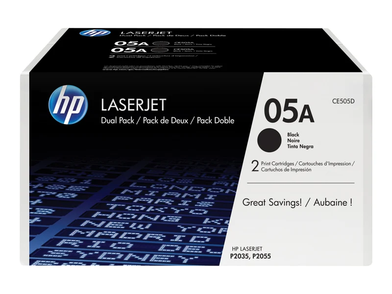 Tóner HP 05A (CE505D) Negro