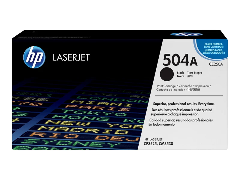 Tóner HP 504A (CE250A) Negro