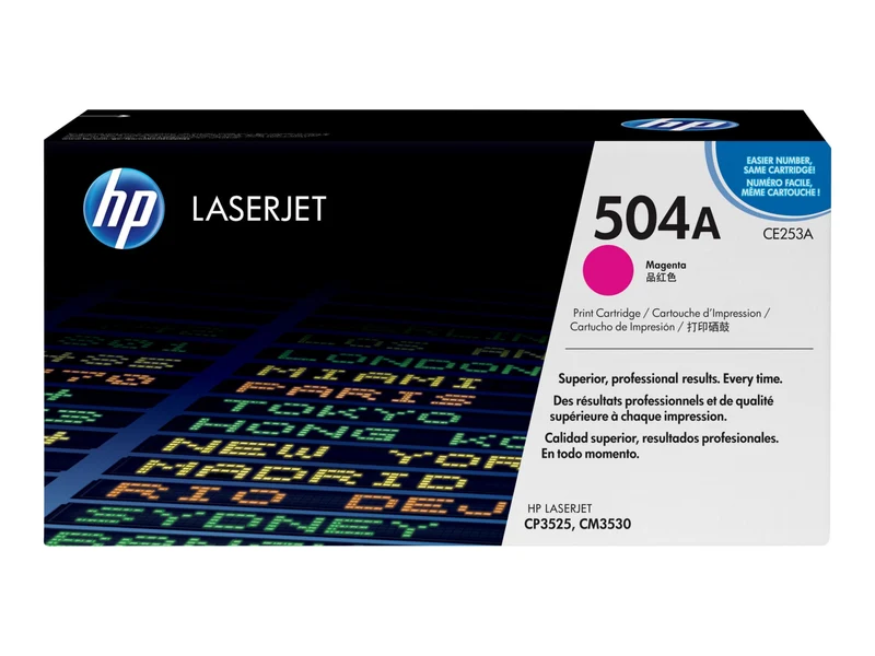 Tóner HP 504A (CE253A) Magenta