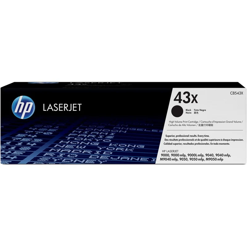 Tóner HP 43X (C8543X) Negro