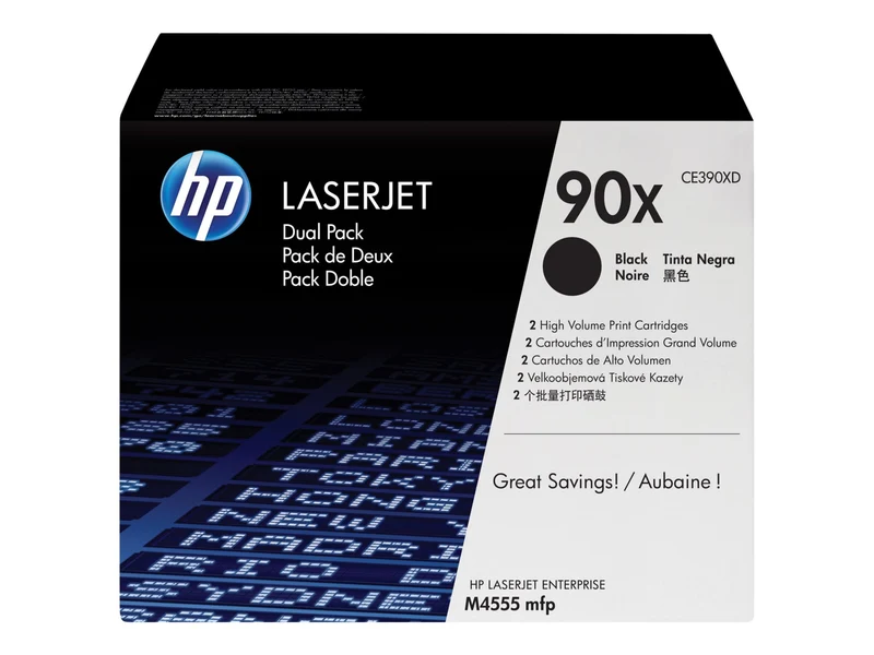 Tóner HP 90X (CE390XD) Negro