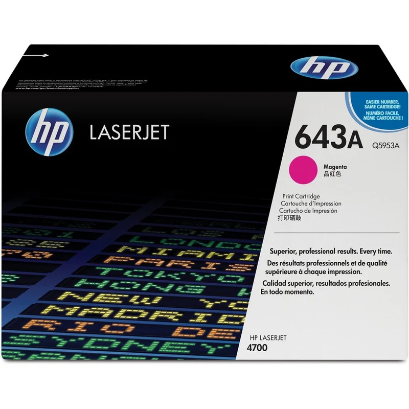 Tóner HP 643A (Q5953A) Magenta