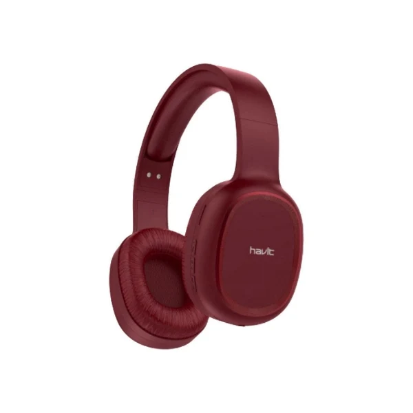 Audífonos Havit H2590BT Pro Inalámbricos - Bluetooth 5.1 - 40mm - AUX - Radio FM - TF - Rojo - HVBT-H2590BT PRO-RD