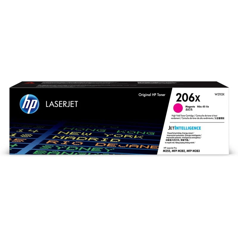 Tóner HP 206X Magenta Alto Rendimiento