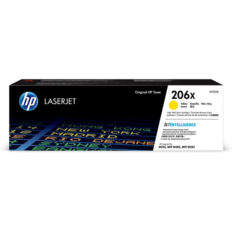 Tóner HP 206X Amarillo Alto Rendimiento