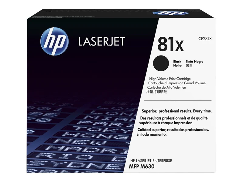 Tóner HP 81X (CF281X) Negro Alto Rendimiento