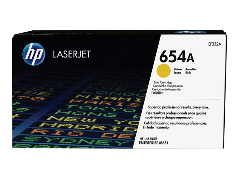 Tóner HP 654A (CF332A) Amarillo