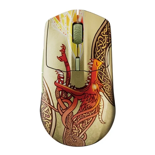 Mouse gaming inalámbrico SteelSeries Aerox 3 Wireless CS2 Dragon Lore Edition RGB 18000 DPI - 62614 - Rojo