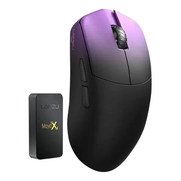 Mouse gaming inalámbrico Lamzu Maya X 8K con sensor Pixart 3950 y polling 8000Hz - MAYAX-BLKPUR