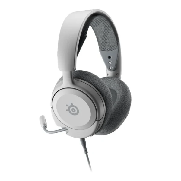 Audífonos gaming cableados SteelSeries Arctis Nova 1P Multi-System con audio espacial 360 y micrófono con cancelación de ruido - 61612 - Blanco