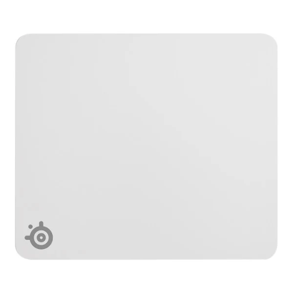 Mousepad gaming SteelSeries QcK Heavy Large de tela con base de goma extra gruesa - 67503 - Blanco