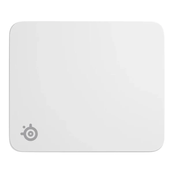 Mousepad gaming SteelSeries QcK Medium de tela con base de silicona - 63461 - Blanco
