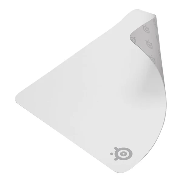 Mousepad gaming SteelSeries QcK Large de tela con base de silicona - 63464 - Blanco