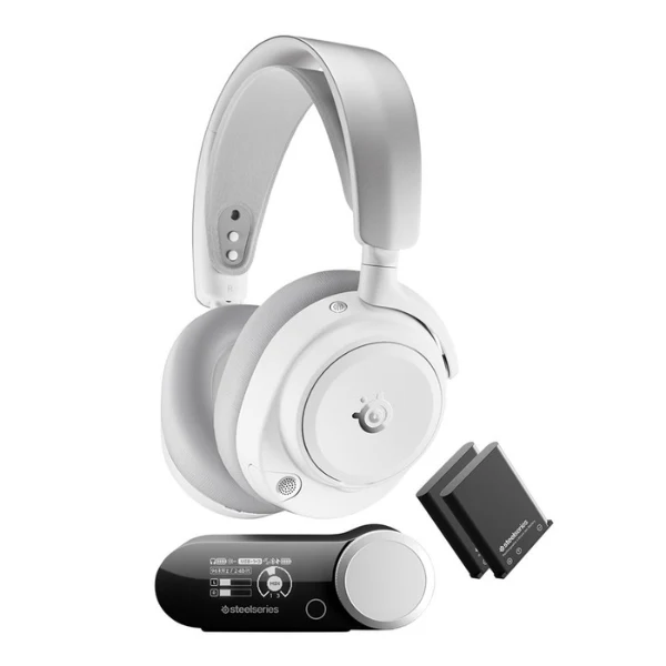 Audífonos gaming inalámbricos SteelSeries Arctis Nova Pro Omni Wireless PlayStation con Bluetooth y RF - 61727 - Blanco