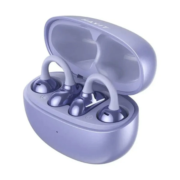 Audífonos Havit OWS928 Open Ear Bluetooth 5.4 - Micrófono - USB-C - Morado - HVTWS-OWS928-PE