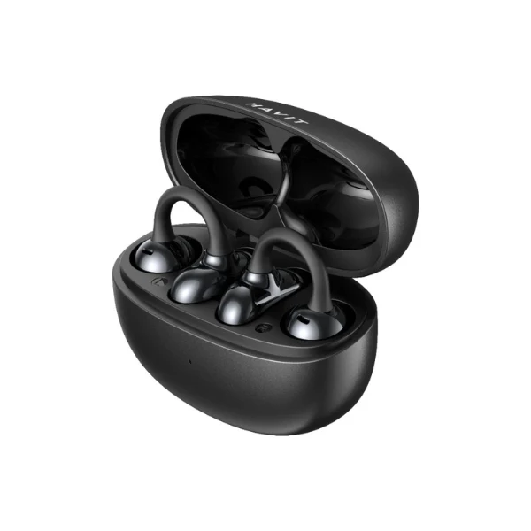 Audífonos Havit OWS928 Open Ear Bluetooth 5.4 - Micrófono - USB-C - Negro - HVTWS-OWS928-BK